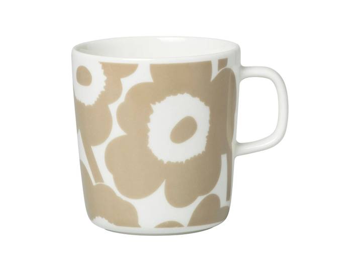 Marimekko Mug Unikko 40 cl Blanc-beige
