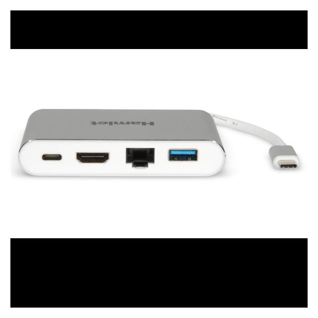 Hamlet HDKC-PD100 USB-Grafikadapter 3840 x 2160 Pixel Weiss (USB-C) (HDKC-PD100)