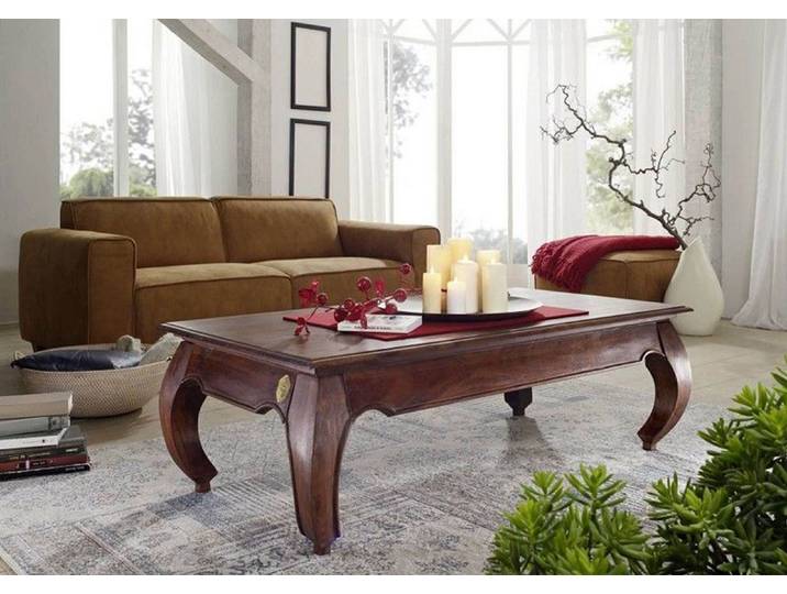 Couchtisch Akazie 135x70x40 nougat lackiert OPIUM #616