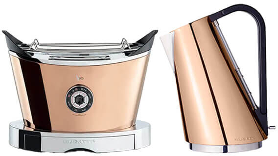 Bugatti Yvera Easy Kettle and Volo Toaster Set Rose Gold