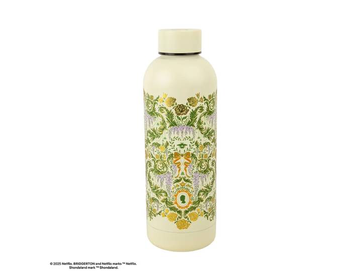 Bouteille isotherme 500ml - Fleurs de damas vertes - Bridgerton
