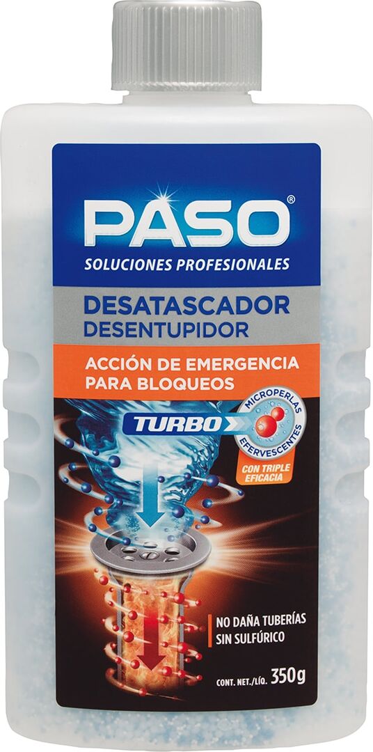 Paso Desatascador Turbo 350 g. Incoloro