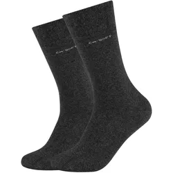 2er Pack camano Soft Crew Socken 0008 - anthracite 35-38