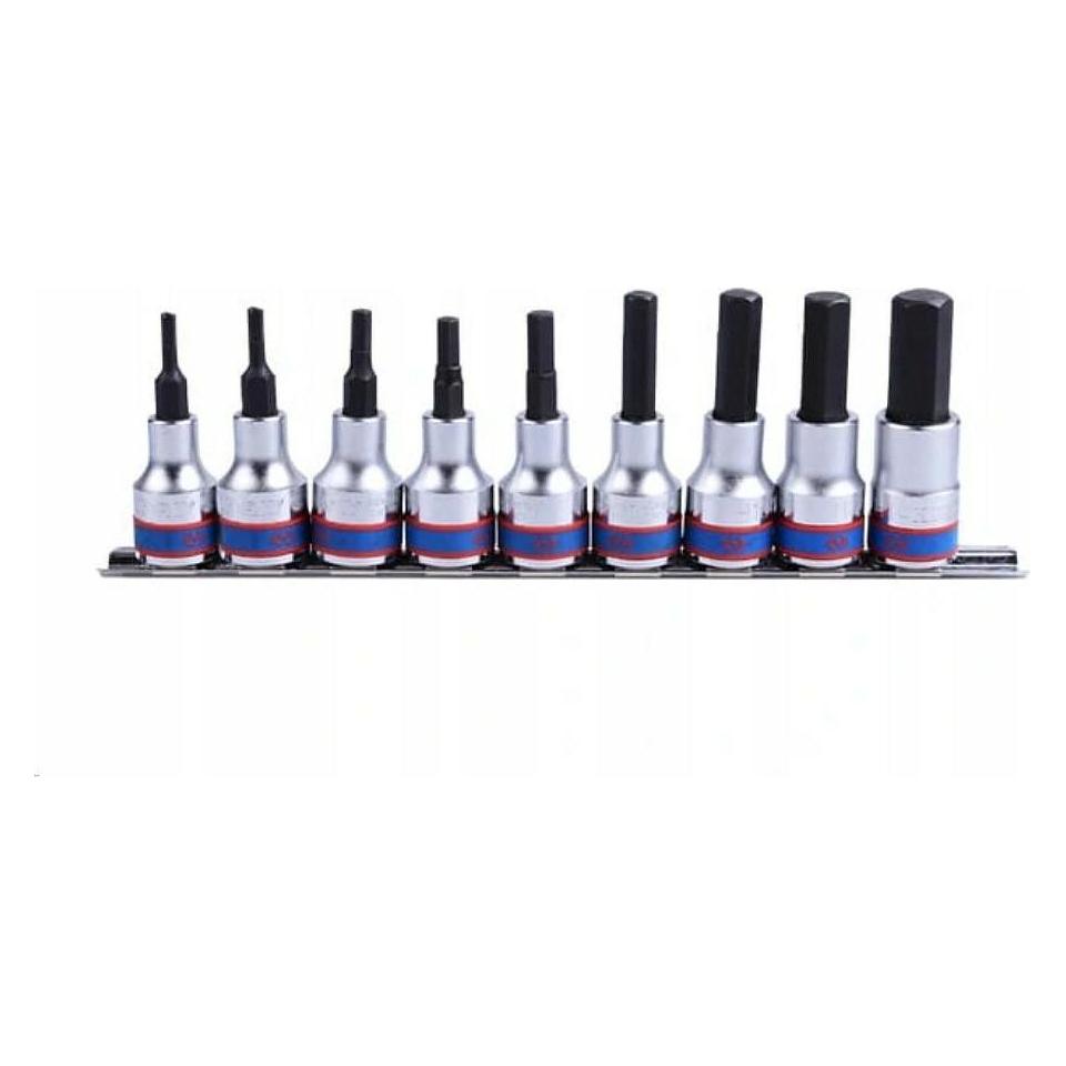King Tony - 9pc 1/2 Hex Bit Socket Set 80 mm (Innensechskant) (KT4120PR10)