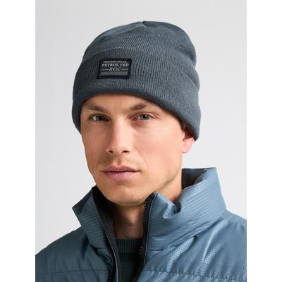 Strickmütze PETROL INDUSTRIES, Herren, blau (storm blau), Feinstrick, Polyacryl, unifarben, Mützen Strickmütze, One Size
