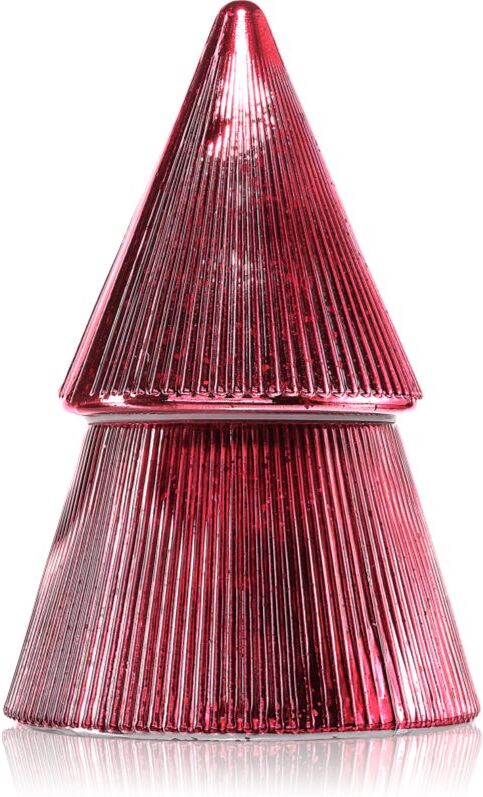 Paddywax Stacked Tree Red Ribbed Mercury scented candle 198 g