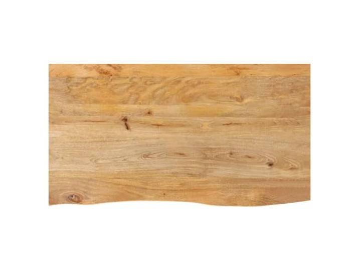 Favemtsl Tischplatte Massivholz Mangoholz 120x60x2,5 cm mit Baumkante Rustikale Ersatzplatte mit Naturkante zur Tischrenovierung im Esszimmer oder Arbeitsbereich, pflegeleicht und langlebig.
