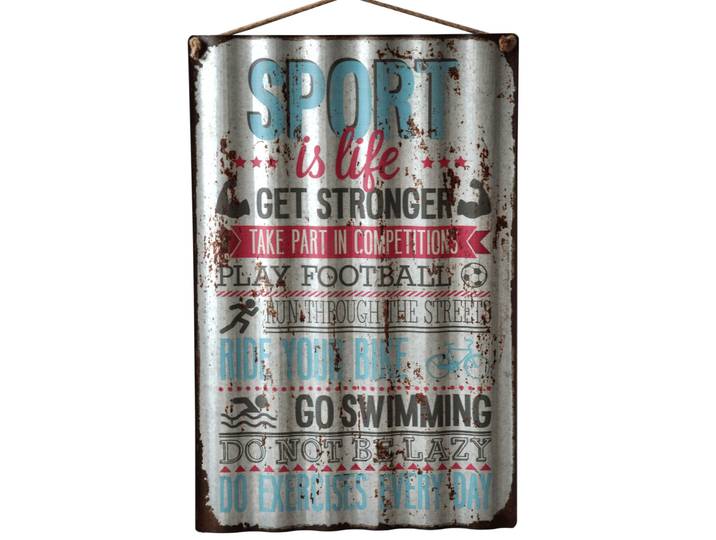 Plaque rectangulaire ''Sport''