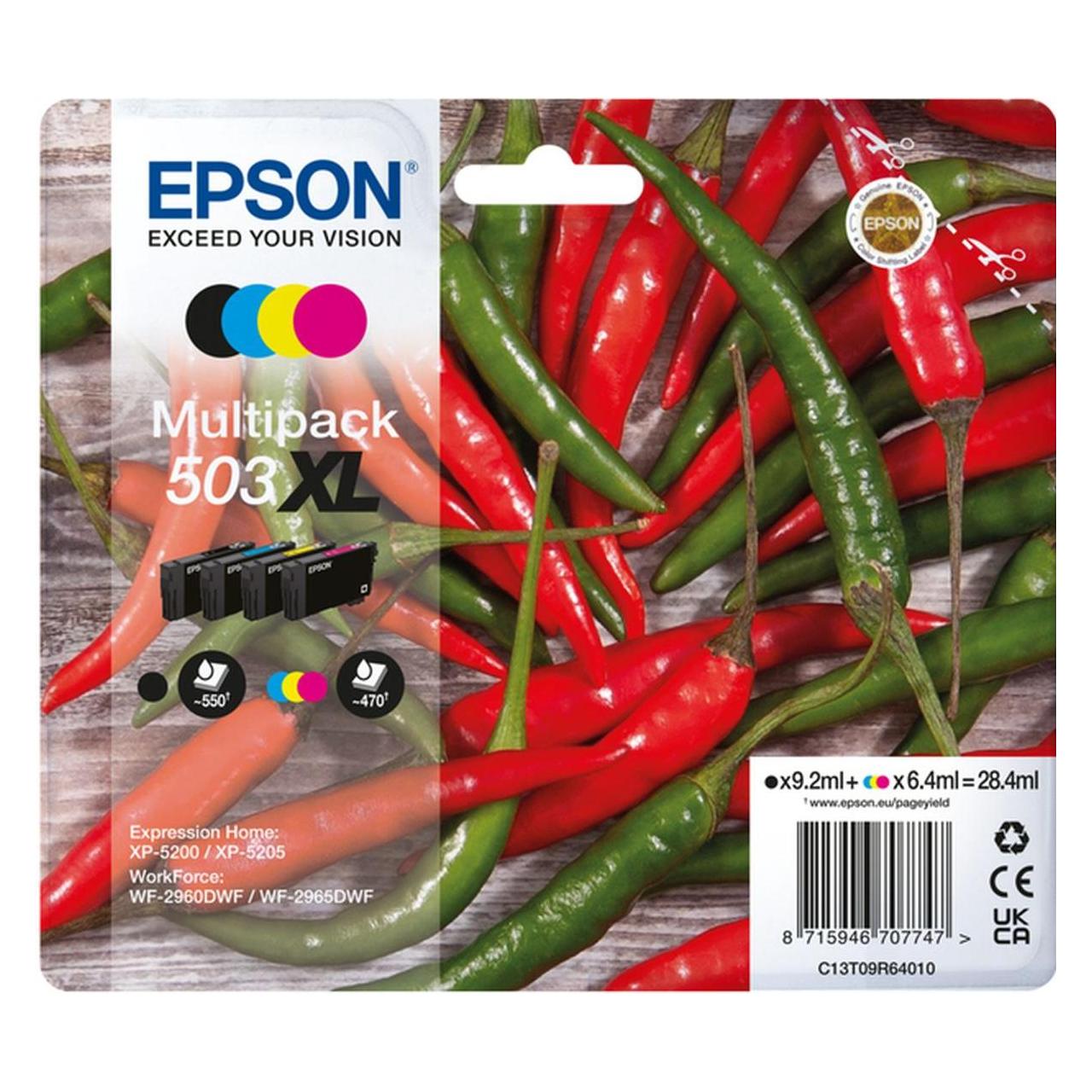 Epson 503XL/503 Multipack (BK, C, M, Y) (C13T09R94010)