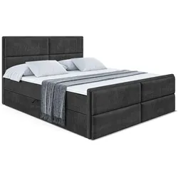 BOXBETT AURA-Z - 180 x 200 - H3 - Schwarz