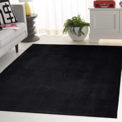 SAFAVIEH Faux Rabbit Fur Machine Washable Slip Resistant Nanami Rug