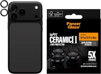 PanzerGlass Hoops Ceramic Apple iPhone 18 Pro/Pro Max schwarz