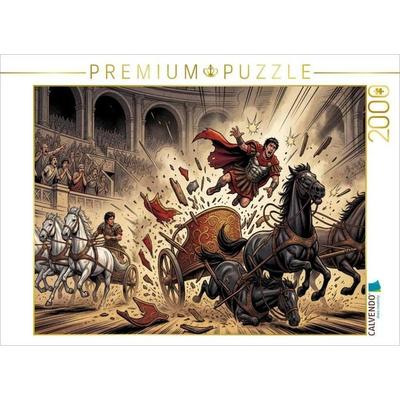 CALVENDO Puzzle Messala stürzt im tödlichen Wagenrennen schwer | 2000 Teile Lege-Größe 90x67cm Foto-Puzzle für glückliche Stunden, von , Calvendo