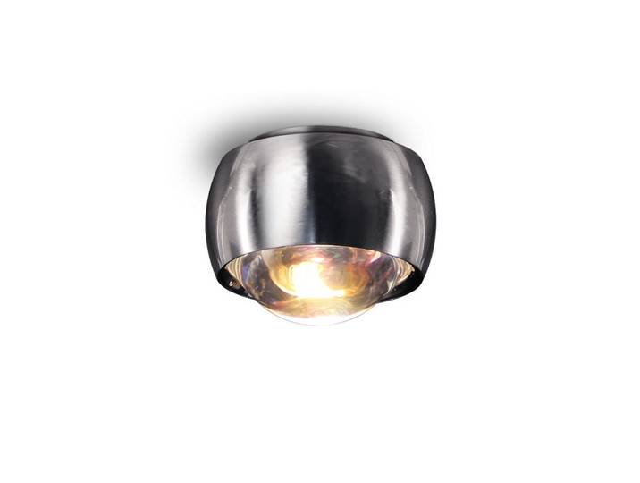 s.luce Led-Deckenleuchte Beam Alu-Gebürstet, Alufarben, Metall, Rund,Rund, LED integrated, 8x6x8 cm, Lampen & Leuchten, LED Beleuchtung, LED-Deckenleuchten