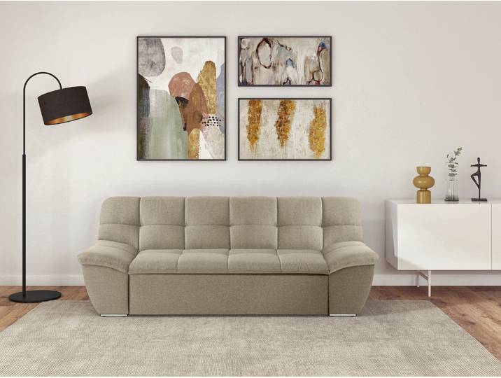 DOMO collection SPLASH Breite 211 cm, moderne Sitz- und Rückensteppung, komfortabel flache Armlehnen zum Entspannen