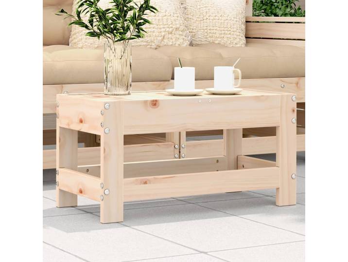 vidaXL Gartenhocker 62x30x32 cm Massivholz Kiefer