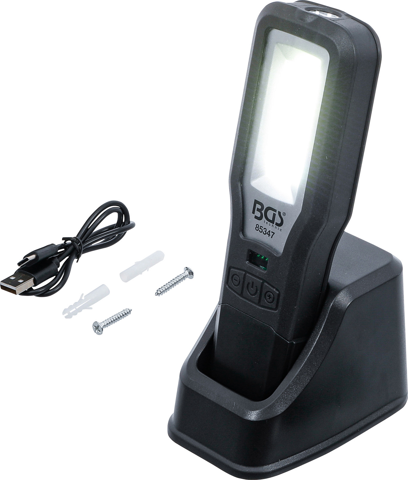 BGS technic werklamp met COB-LED en oplaadbare accu