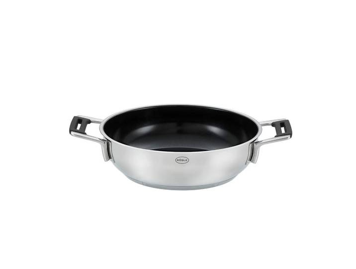 Rösle Servierpfanne Silence Pro, Schwarz, Metall, 4.5 L, Kochen, Pfannen, Servierpfannen