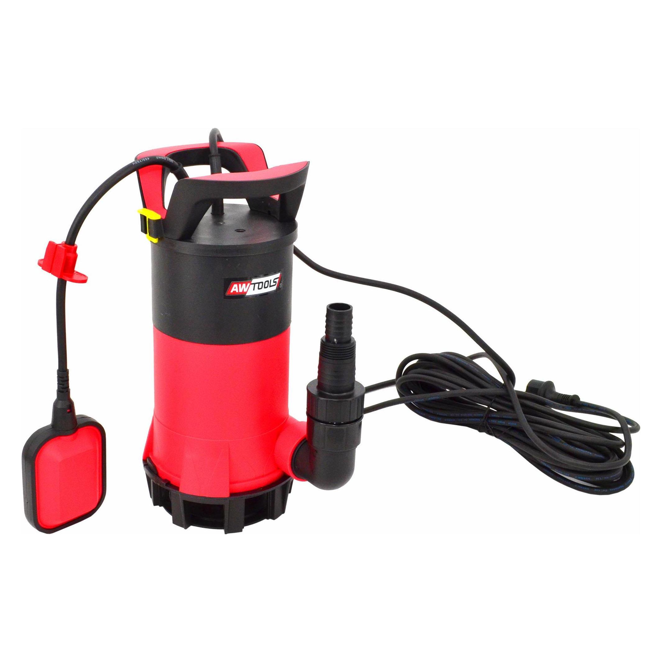 Awtools Tauchpumpe für sauberes und schmutziges Wasser mit Schwimmer (Klarwasserpumpe, Schmutzwasserpumpe) (1028749)