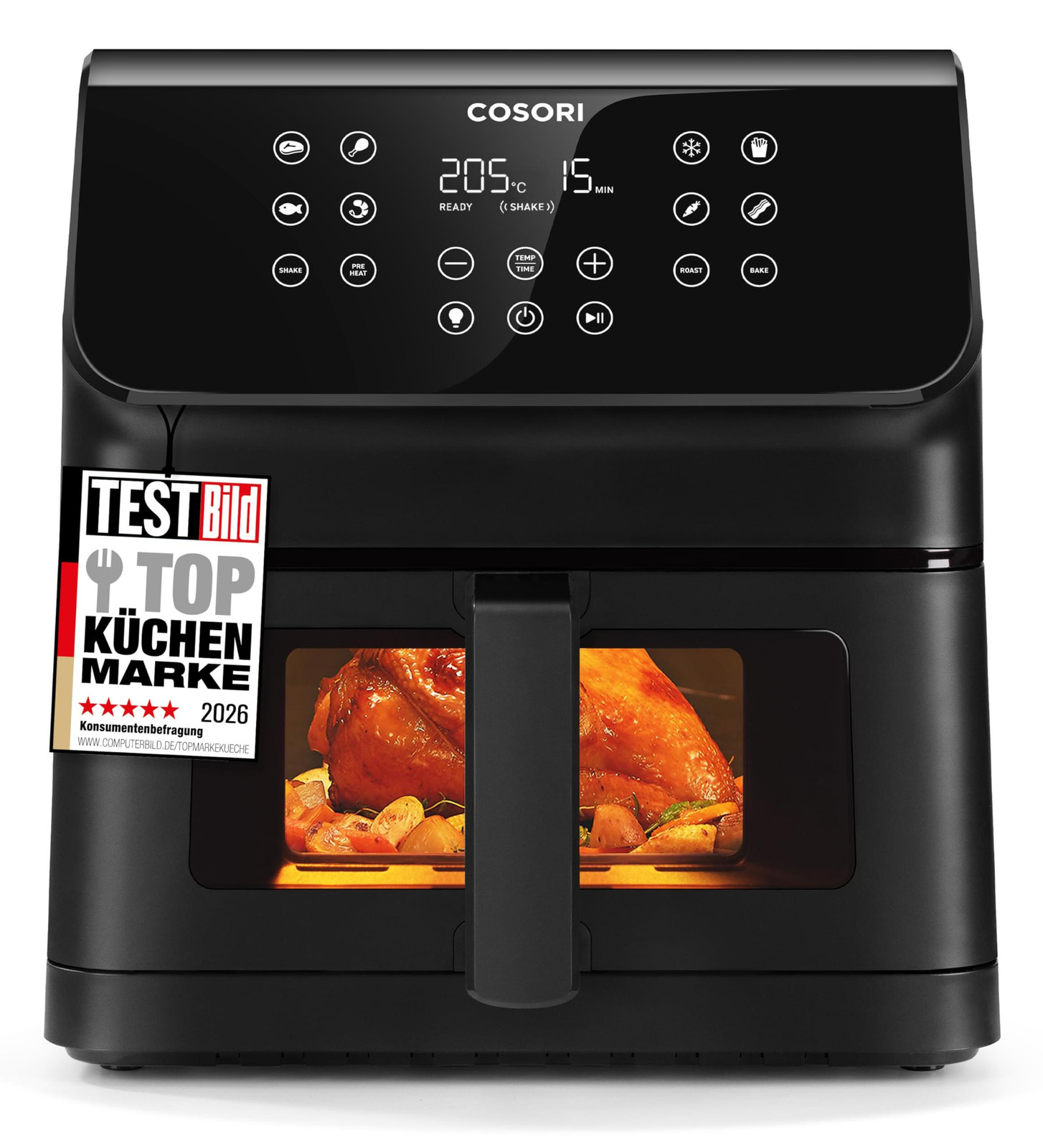 Cosori Premium II Plus heteluchtfriteuse, 6,2 liter