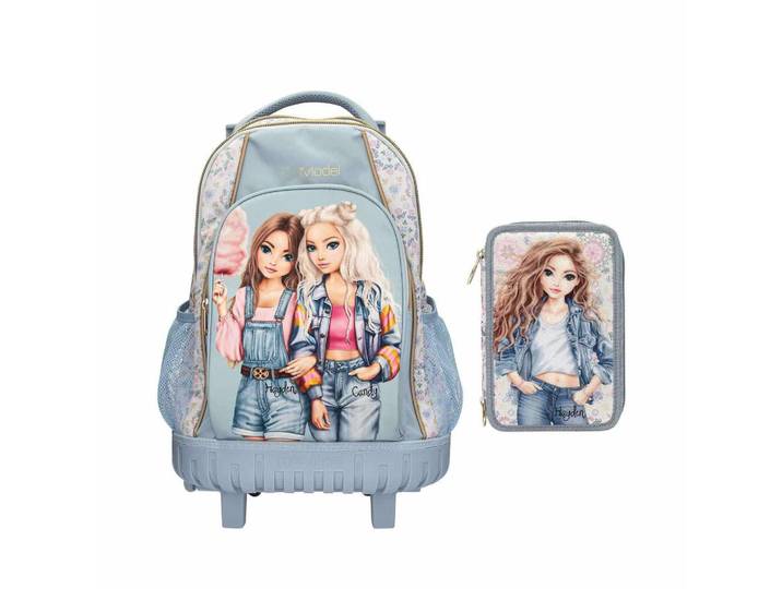 Depesche Germany Schul-Set Trolley Festival FUN TOPModel hellblau, Hellblau, 2x2 cm, unisex, Füttern, Kindergartenzubehör