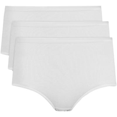 Taillenslip NINA VON C., Damen, Gr. 40, weiß, Obermaterial: 93% Baumwolle, 7% Elasthan, unifarben, körpernah, Unterhosen Taillenslip, basic, eng, elastisch, weich, atmungsaktiv, bequem, Baumwollmix