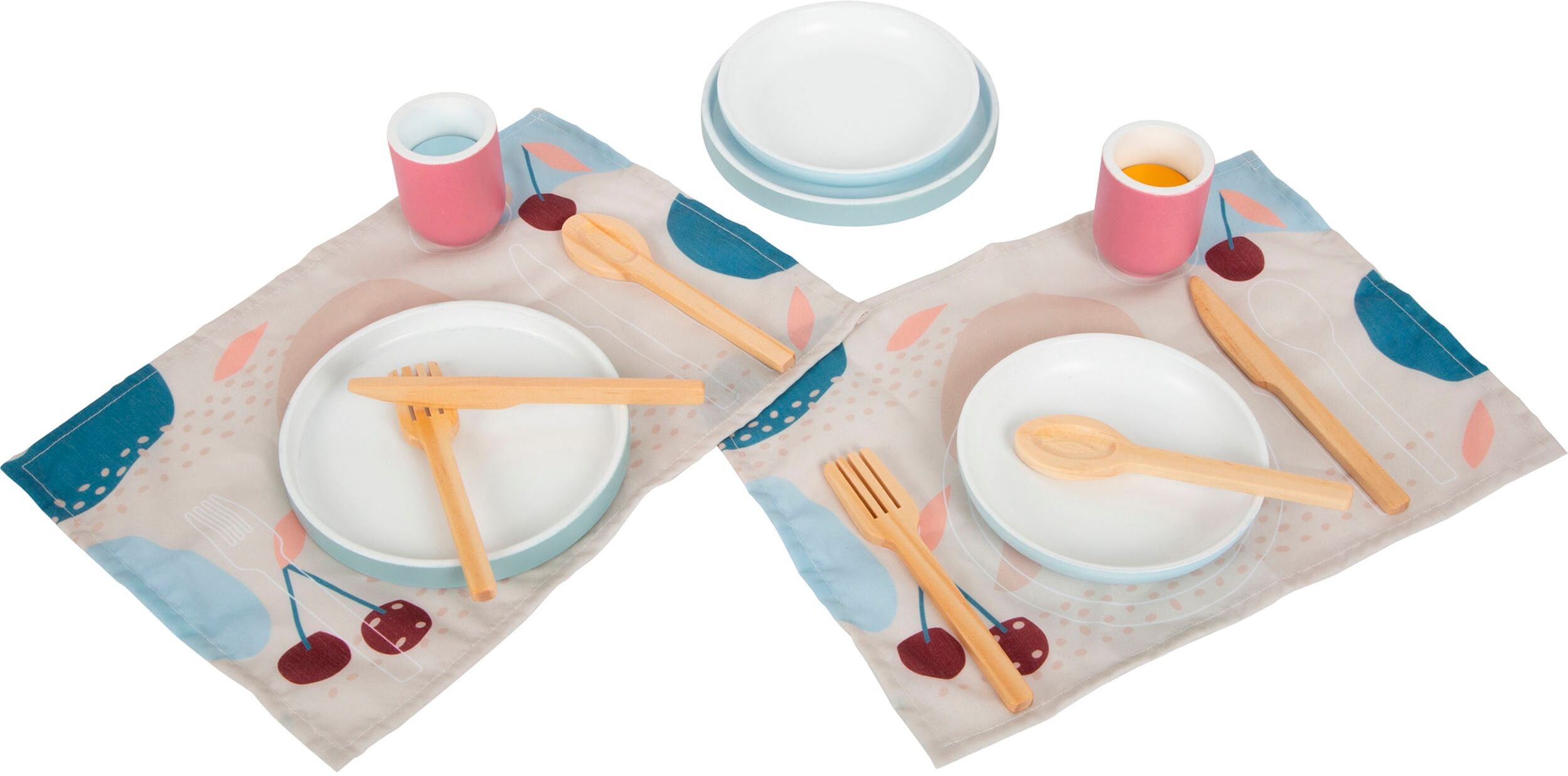 Spielgeschirr SMALL FOOT "Geschirr-Set „tasty“", bunt, Spielgeschirr, Kinder, Holz
