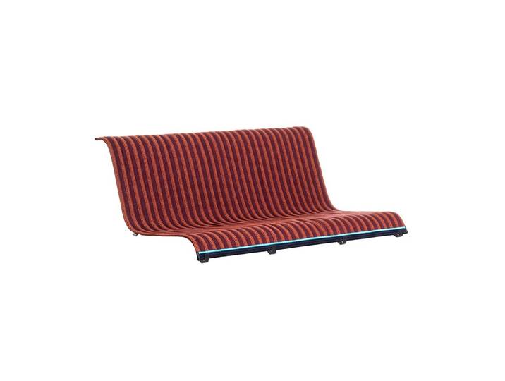 MAGIS natte tressé pour banc pour l'extérieur SOUTH (Rouge / Orange - Polyoléfine)
