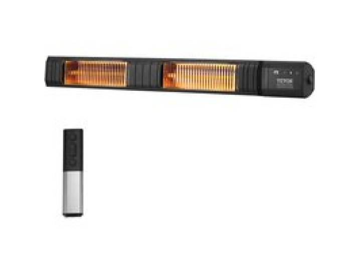 VEVOR Chauffage extérieur terrasse, 3000 W, radiateur infrarouge électrique avec télécommande, 9 vitesses, minuterie, protection IP65, support mural, pour porche, patio, salle à manger, studio, jardin
