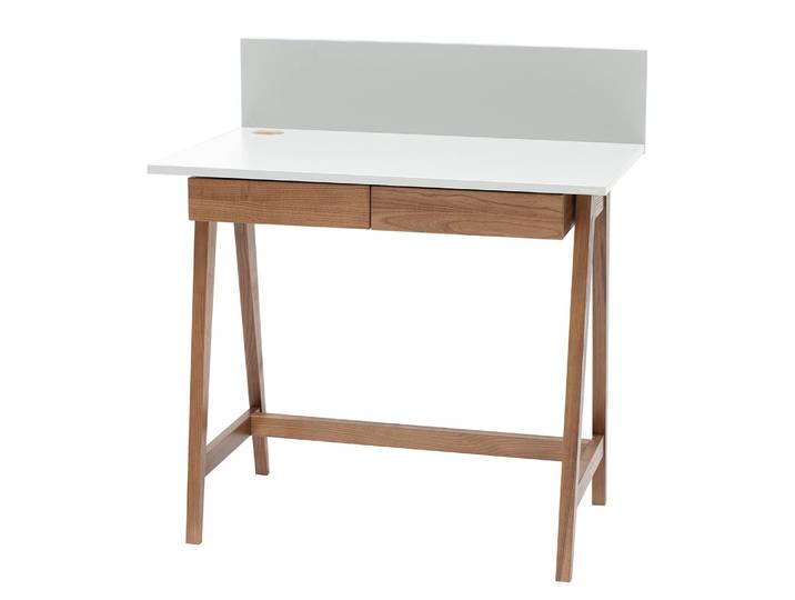 Bureau Ophelia II 85cm Blanc/Blanc