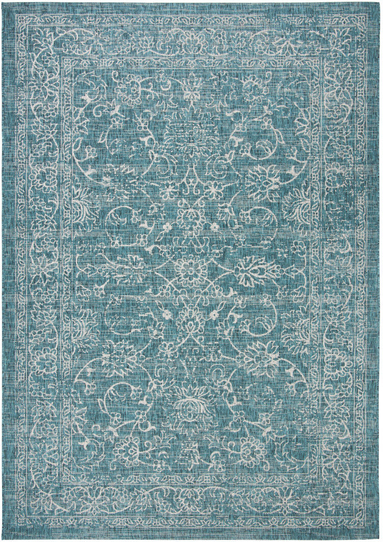 ClassicLiving Abhik Indoor/Outdoor Rug Turquoise Rectangle 201 x 290 cm