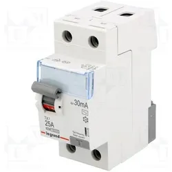 Legrand, Schutzschalter, RCD-SCHALTER LE-411509 EINPHASIG, AC-TYP 30 mA 25 A