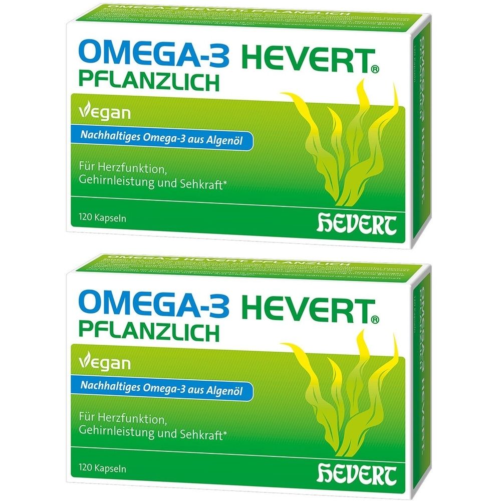 Omega 3 Hevert Pflanzlich x2 2x120 St Weichkapseln