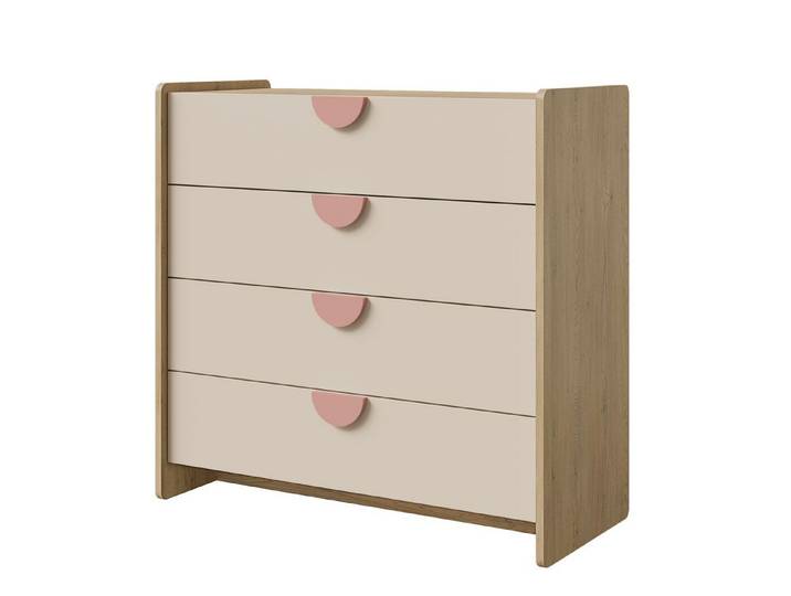 Compleo Kommode Schubkastenkommode FORMS mit 4 Schubladen, Designer Kinderzimmer