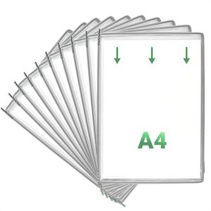 Tarifold Sichttafel 114000, A4, Drehzapfen, Rahmen grau, 10 Stück