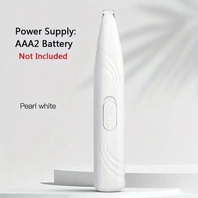 Inspired Finds Mini Pet Hair Trimmer Clipper Precision Grooming Tool For Paws, Eyes, And Sensitive Areas white