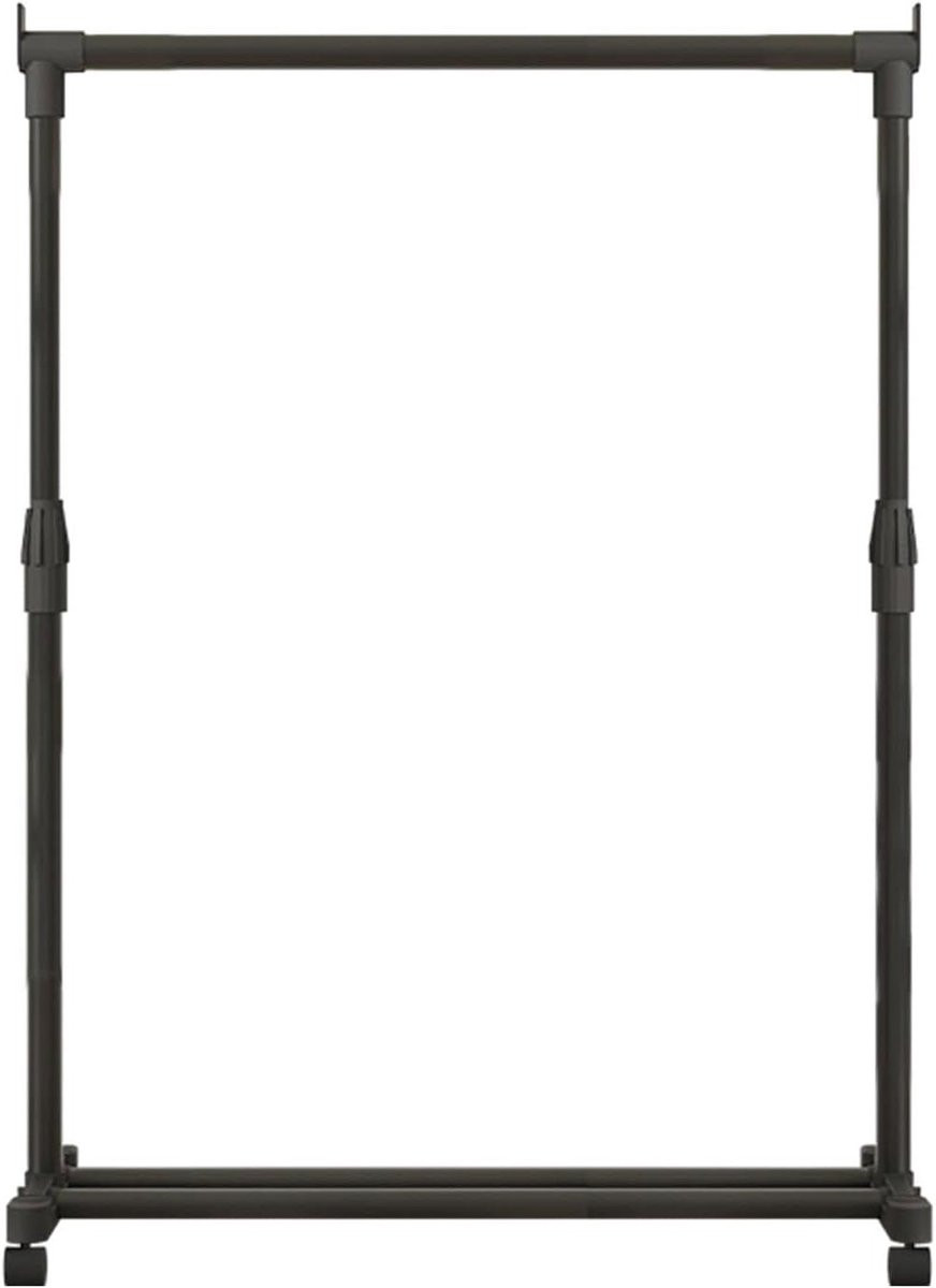 Verstelbaar en mobiel kledingrek met wieltjes, breedte: 68 cm