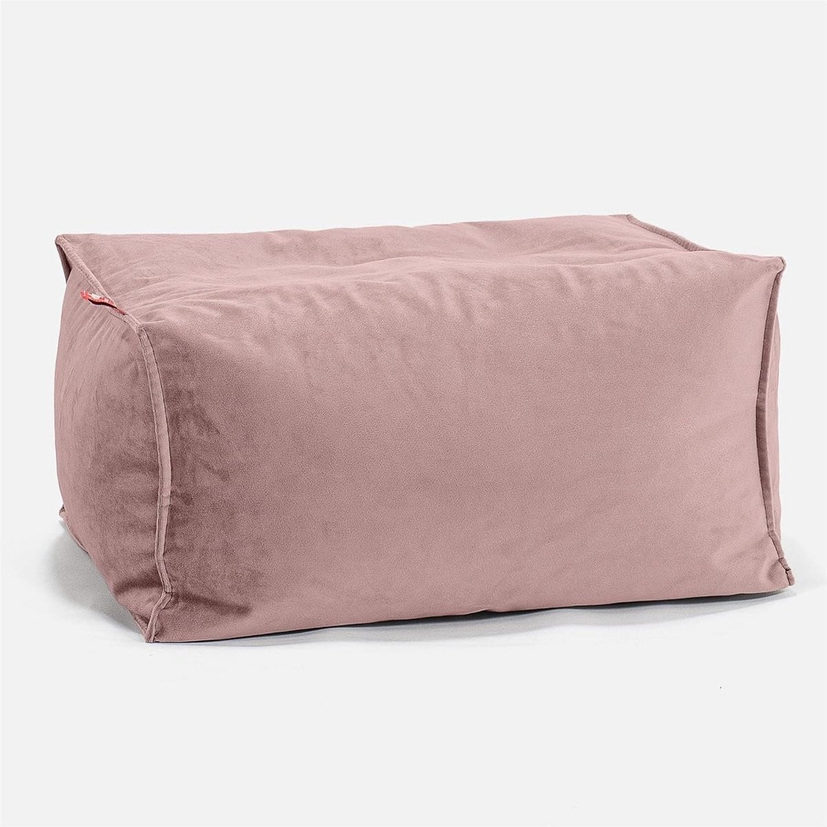 Merkloos Fluwelen Voetenbankje Pouf Roze