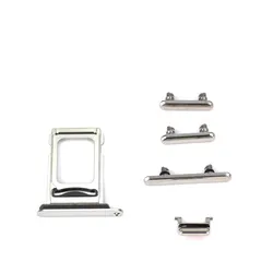 Seitentasten-Set mit SIM-Halter, passend für iPhone XS Max, silber