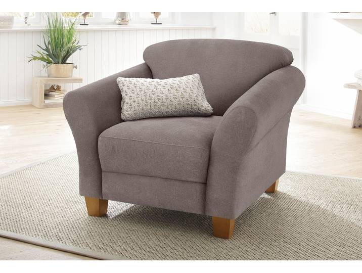 Sessel OTTO HOME Gotland , grau (taupe), B:110cm H:84cm T:89cm, Luxus-Microfaser ALTARA NUBUCK (100% Polyester);90% Polyester/10% Polyamid Luxus-Microfaser (100% Polyester);Struktur (100% Polypropylen), Sessel, Sessel, in drei Bezugsqualitäten