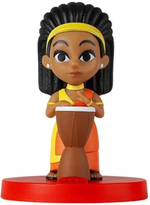 Faba S.R.L Figurine fille au djembé pour conteuse Musique africaine - Faba