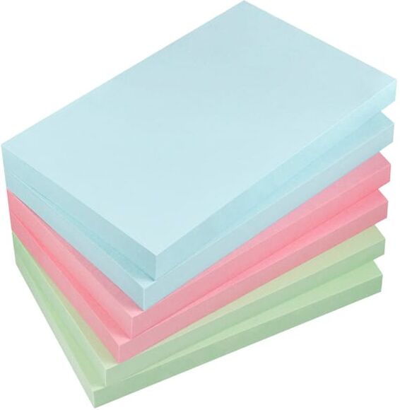 Notisblock Info Inspiration 75x125 mm pastell 6-pack