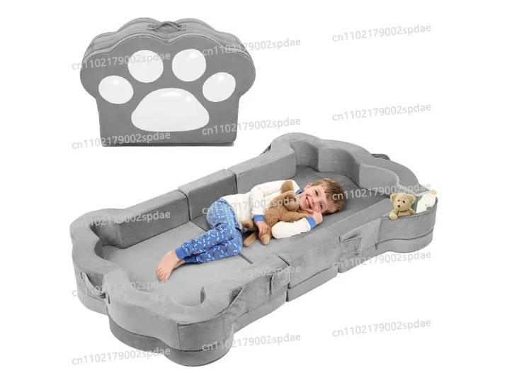 Lit pliant portable pour enfant, avec housse en tissu lavable, pour lit de voyage dans la chambre ou le salon