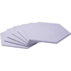 Magnetoplan Akustikplatte 1010001, für Wand, 37 x 32 x 0,9 cm, aus Polyesterfaser, grau, 6 Stück