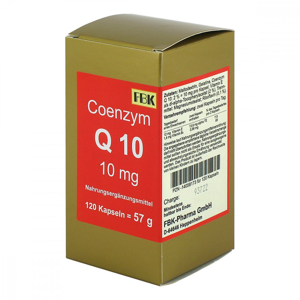 FBK-Pharma GmbH Coenzym Q10 10 mg Kapseln 14058173