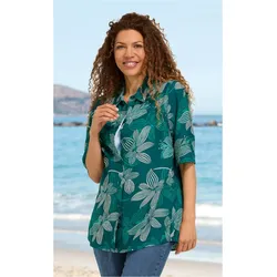 Viskose-Bluse in Druck grün in Größe 44 von DW-Shop, Grün, 44