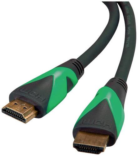 Roline green HDMI Anschlusskabel HDMI-A Stecker 1 m Schwarz 11.44.6010 8K UHD, Halogenfrei HDMI-Kabel