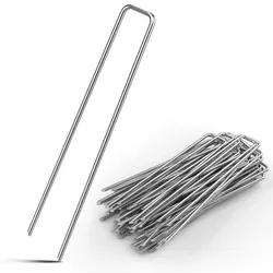 DEUBA Deuba Heringe U 50er Set 15cm - 3mm silber