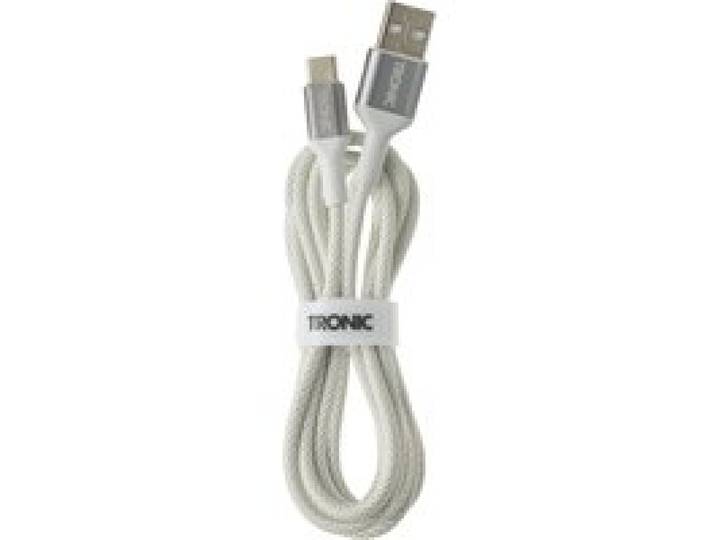 TRONIC® Câble de charge et de données (USB-A, USB-C, blanc)