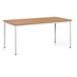 Esstisch TRIVIA, graues Metallgestell, 160x80 cm, Buche